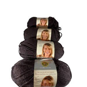 5 Skeins  Espresso 3.5oz Lion Brand Vanna's Choice